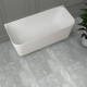 Photo Bath made of artificial stone Abber Stein 170x75 AS9617 white matte