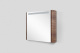 Photo Mirror cabinet with backlit AM.PM Sensation M30MCL0801TF left-sided, tobacco oak textured