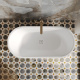 Photo Bath of artificial stone Salini Perla 170x80 1049201M matte white