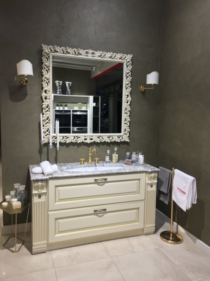Photo Bathroom furnishings Scavolini Baltimora RAL1013 ORO