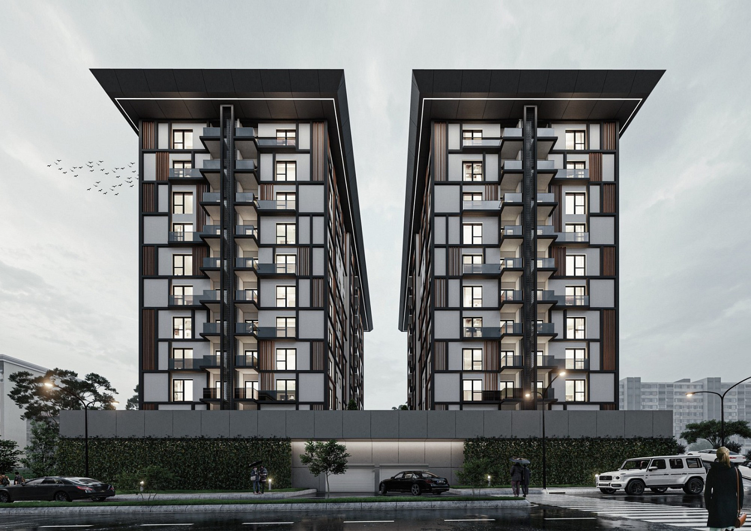 Club residential complex in the central district
