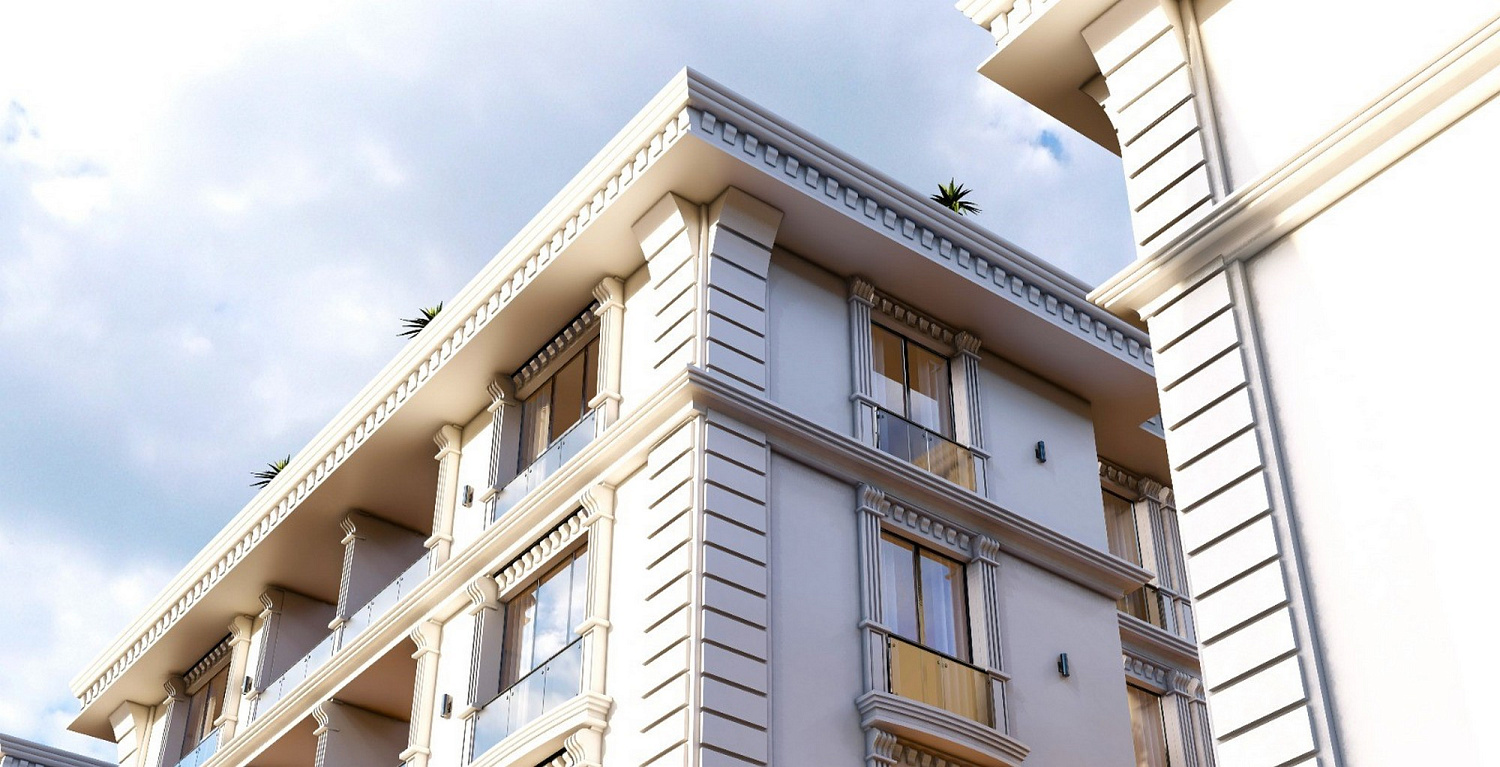 Residential complex off the coast with panoramic views of the Sea of Marmara.