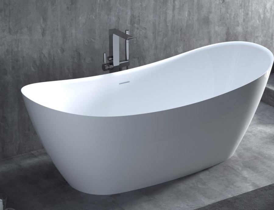 Photo Bath of artificial stone Salini Noemi 170x75 101722MF painting by RAL completely