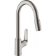 Photo Kitchen mixer hansgrohe Focus M42, 220, 2jet, sBox, 71820800 with exhaust shower steel