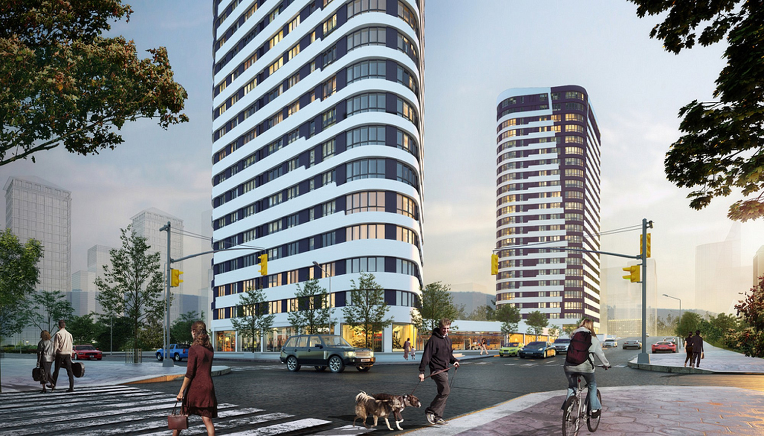 Multifunctional residential quarter with panoramic views