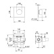 Photo Fantini shower thermostat AF/21 27 93 A900B steel