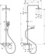 Photo Shower system with thermostat hansgrohe Vernis Shape Showerpipe 230 1jet 26284000, chromium