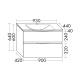 Photo Mirror cabinet Burgbad Orell 90 SPFQ090LK0161T0010 left glossy white