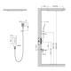 Photo Shower system with Timo Petruma SX-5019/03SM black thermostat