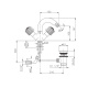 Photo Mixture for bidet Nicolazzi Onice 2134GO09O Gold
