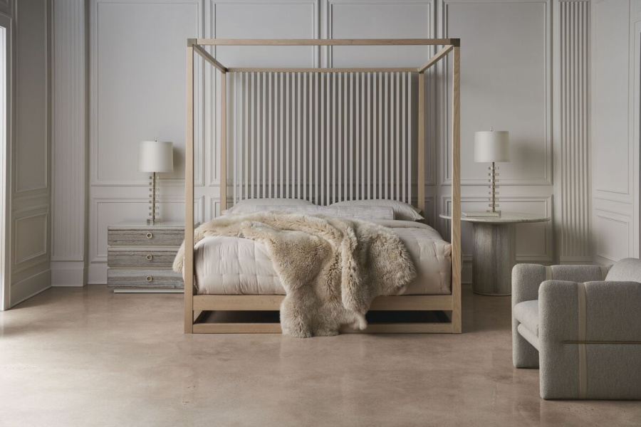 Photo Pinstripe Light Bedroom (King Size)