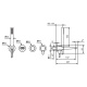 Photo Fantini Lame 24 02 M121B bath mixer