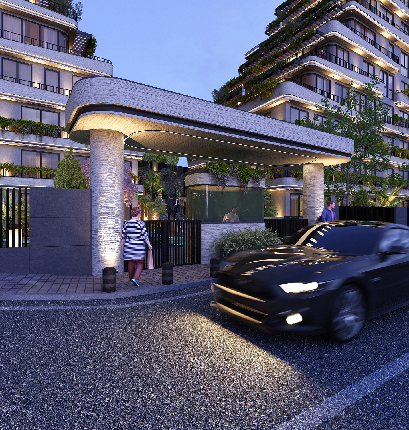 Cozy residential complex in the green zone