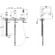 Photo Gessi Rettangolo K 53037#299 black matte sink mixer