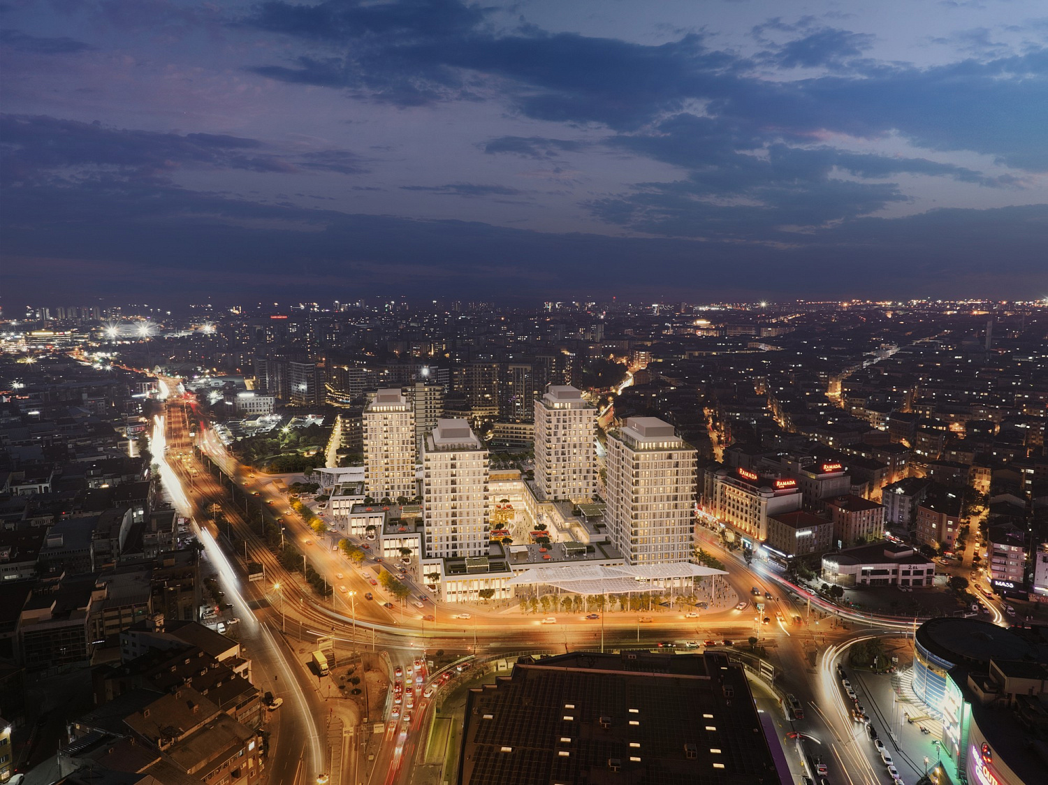 Luxury apartments near the tram line
