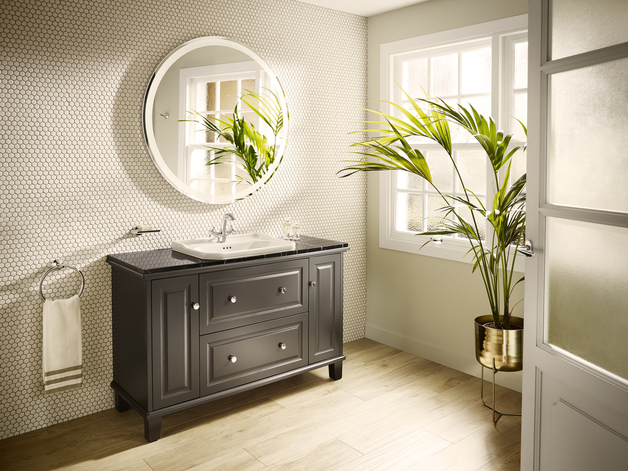 Photo Roca Carmen sink cabinet 857136417, for cut-in sink