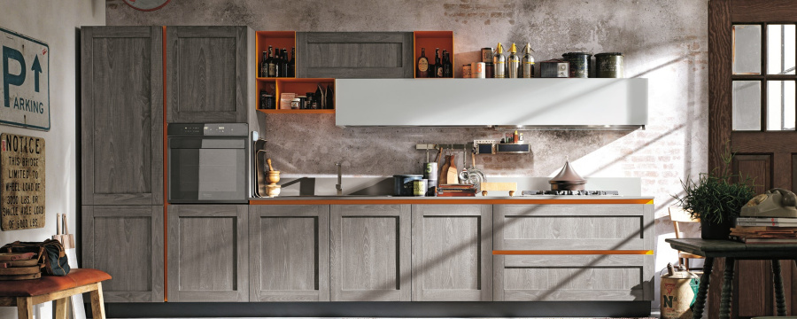 Photo Stosa City kitchen straight 360cm