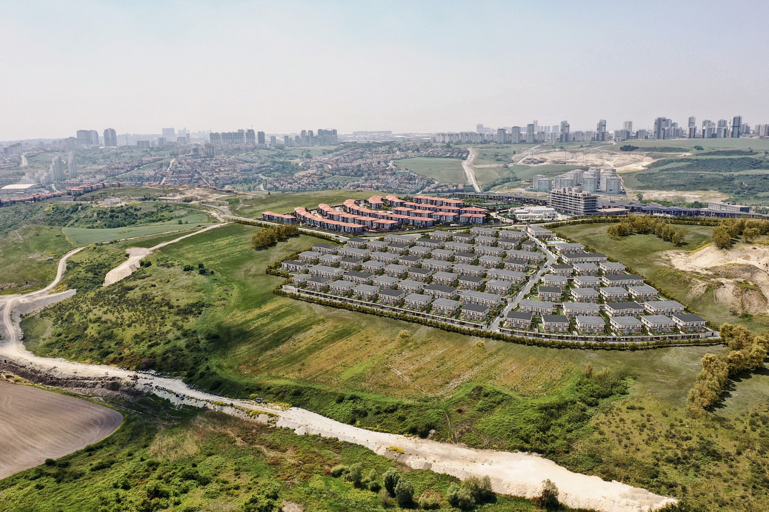 Private complex of villas with their own gardens
