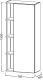 Photo Closet-pencil 75 cm Jacob Delafon Terrace EB1741G-S17 right, gray satin anthracite