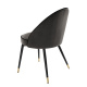 Photo A set of two Cooper dining chairs (gray, velvet)