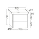 Photo Burgbad Iveo 80 SFEN080F2747G0161C0001*1 cashmere oak