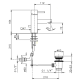 Photo Nicolazzi Antelao 3802CR sink mixer