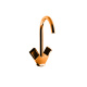 Photo Fantini Venezia 29 P9 N456SF copper sink mixer