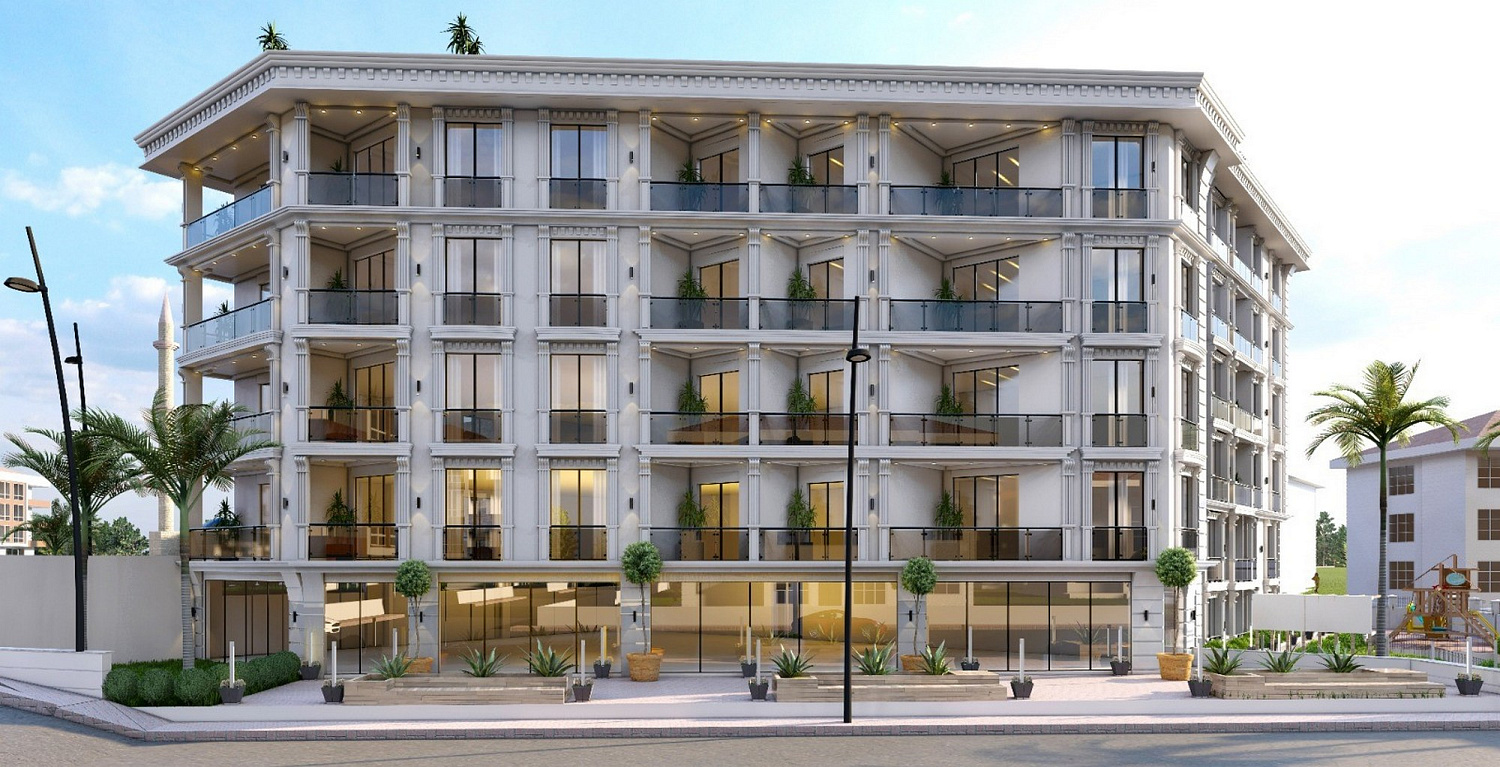 Residential complex off the coast with panoramic views of the Sea of Marmara.