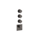 Photo Shower mixer Gessi 316 54506#707 black matte