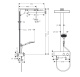 Photo Shower stand hansgrohe Rainfinity Showerpipe 26853000 with thermostat