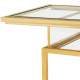 Photo Harvey side table (golden finish)