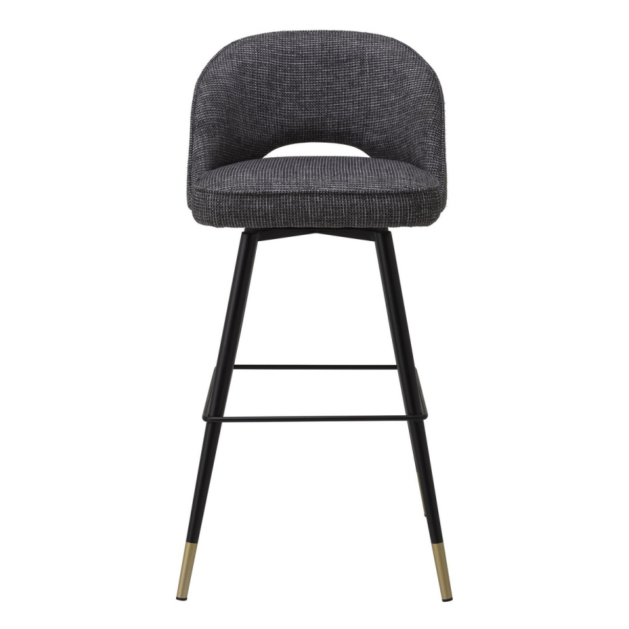 Photo Set of two Cliff half-bar chairs (black with ripples)