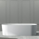 Photo Bath of artificial stone Abber Stein 180x75 AS9614 white matte