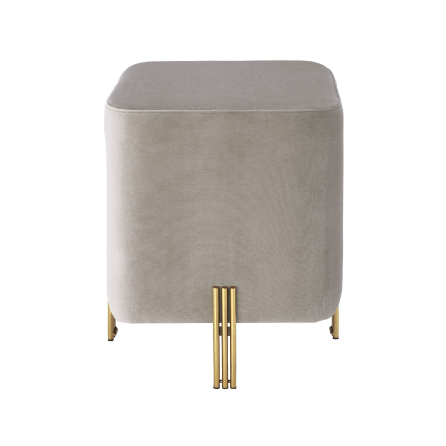 Photo Ottoman Burnett (gray-beige)