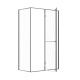 Photo Roca Apex door right with side panel 140x80 ZRU9307901 weapons steel, glass transparent