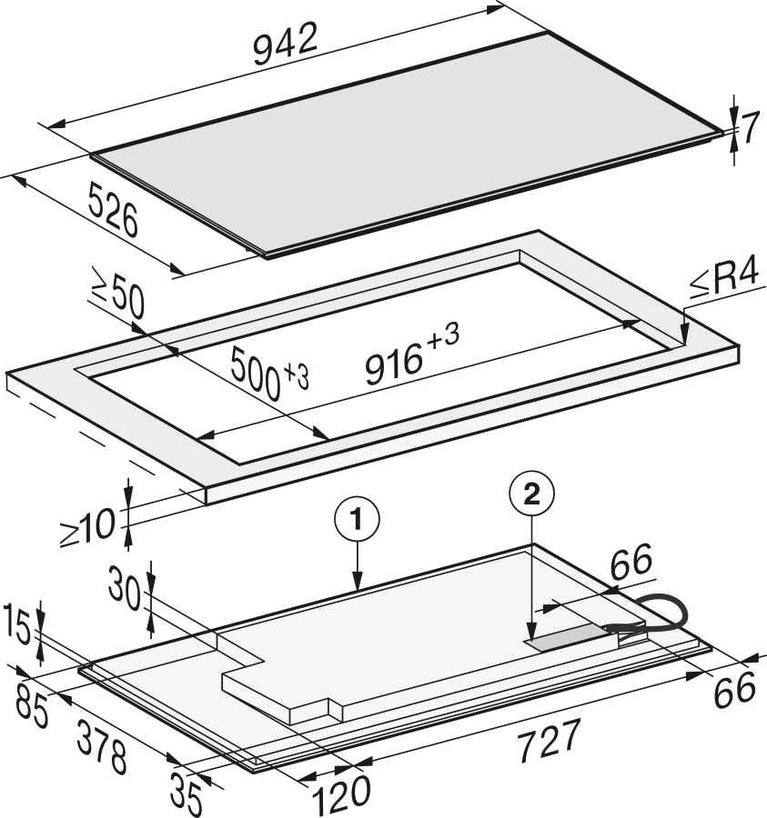 Photo Miele KM 7699 FR hob