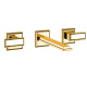 Photo Gessi Eleganza 46090#080 gold sink mixer