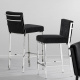 Photo Scott Semibar Chair (Polished Stainless Steel)
