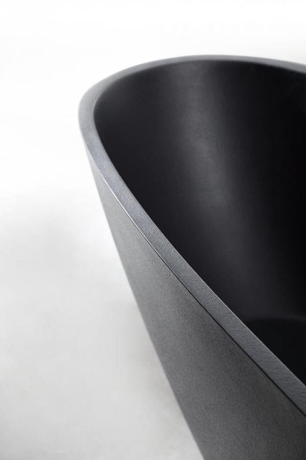 Photo Bath of artificial stone Abber Dortmund 170x75 AM9911B black