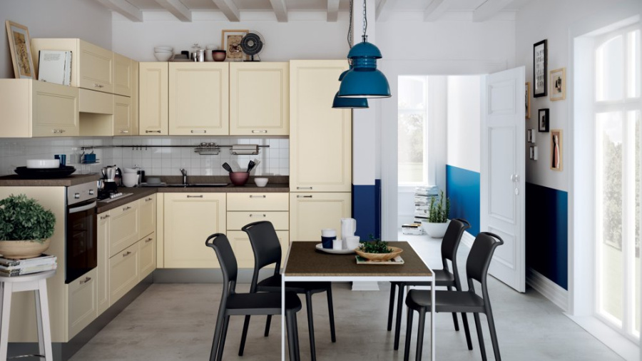 Photo Scavolini Colony kitchen angular 305 by 275cm