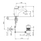 Photo Nicolazzi El Capitan sink mixer 3402DB75 bronze