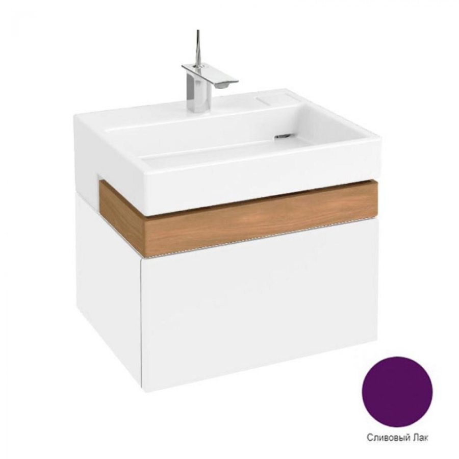 Photo Bathroom under the sink 60 cm Jacob Delafon Terrace EB1185-F26 plum varnish