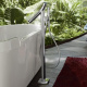 Photo Floor thermostatic bath mixer Axor Starck Organic 12016000 with shower set