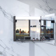 Photo Mirror cabinet with backlit AM.PM Sensation M30MCR0801TF right-sided, tobacco oak textured