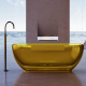 Photo Transparent bath Abber Kristall 170x75 AT9703Amber yellow