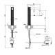 Photo Gessi sink mixer 316 54203#239 stainless steel