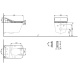 Photo TOTO RX CW522EY suspended toilet