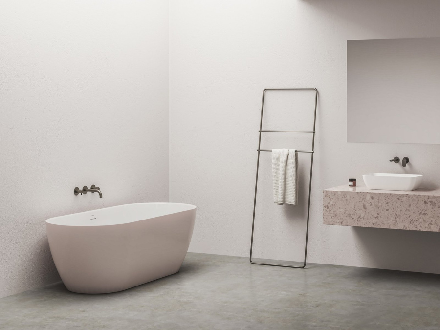 Photo Acrylic bath Ravak Freedom O Tec 170x77 CD41600000,000 pink and white