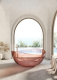 Photo Transparent bath Abber Kristall 150x150 AT9705Koralle pink