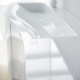 Photo Burgbad Sinea 161 WTU161E L F1767 C0001*1 left glossy white sink
